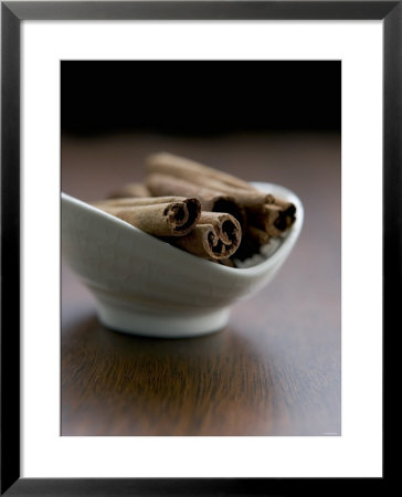 Cinnamon Sticks In Small Bowl by Henrik Freek Pricing Limited Edition Print image