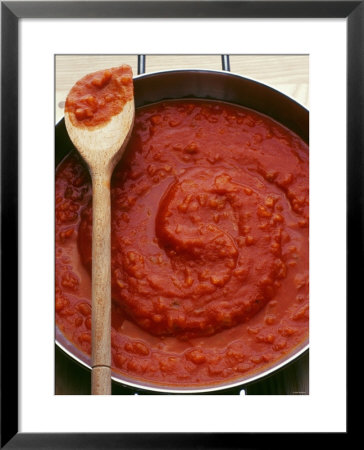 Pan Of Home-Made Tomato Sauce by Steve Baxter Pricing Limited Edition Print image