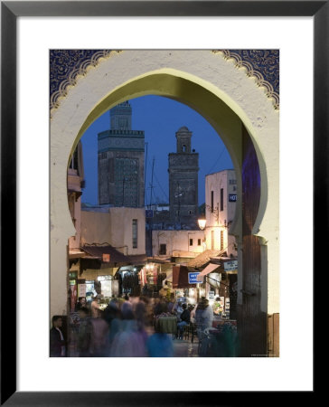 Bab Bou Jeloud Gate, Fes El-Bali, Fes, Morocco by Walter Bibikow Pricing Limited Edition Print image