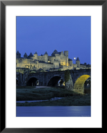 River Aude, Carcassonne, Languedoc, France by Walter Bibikow Pricing Limited Edition Print image