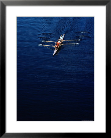 Four Man Racing Boat On Rio Valdivia, Valdivia, Los Lagos, Chile by Eric Wheater Pricing Limited Edition Print image