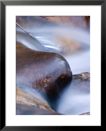 Close-Up Of A Waterfall Flowing Over Smooth Rocks, California by Rich Reid Pricing Limited Edition Print image