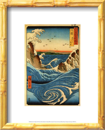 Awe Province Navaro Rapids by Ando Hiroshige Pricing Limited Edition Print image
