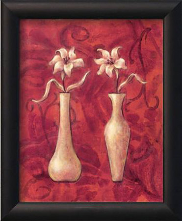 Happy Flowers Red I by Judy Kaufman Pricing Limited Edition Print image