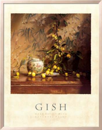 Crab Apples With Japanese Print by Del Gish Pricing Limited Edition Print image