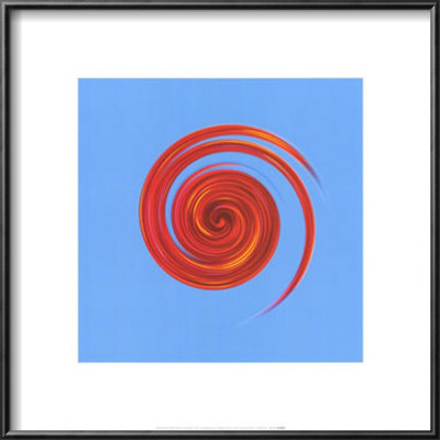 Whirl #3 Red On Sky Blue by Michael Banks Pricing Limited Edition Print image