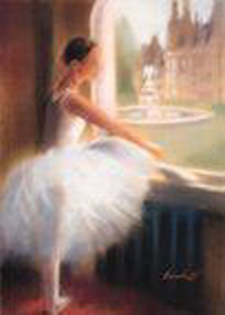 Ballerina By The Window by Lee Bomhoff Pricing Limited Edition Print image