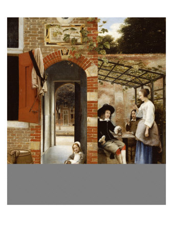 Courtyard Of A House In Delft, 1658 by Pieter De Hooch Pricing Limited Edition Print image