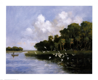 Flight Of Egrets by Ray Ellis Pricing Limited Edition Print image