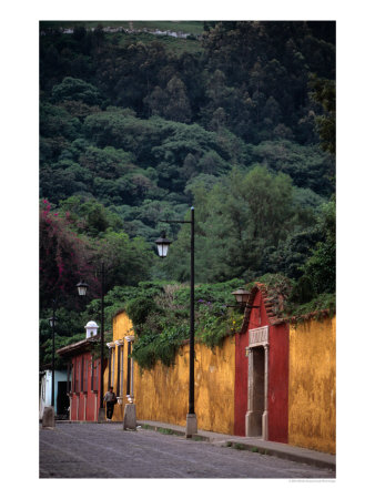 Antigua Streets, Antigua City,Sacatepequez, Guatemala by Alfredo Maiquez Pricing Limited Edition Print image