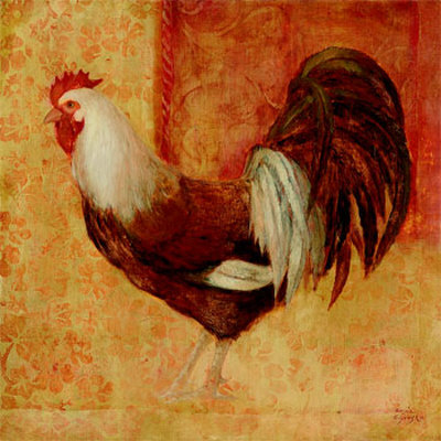 Pattern Rooster Ii by Gosia Gajewska Pricing Limited Edition Print image
