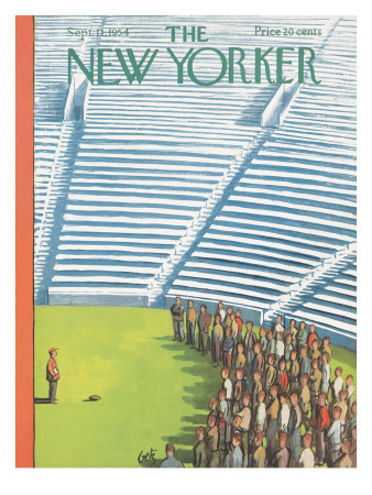 The New Yorker Cover - September 11, 1954 by Arthur Getz Pricing Limited Edition Print image