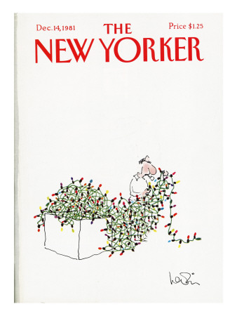 The New Yorker Cover - December 14, 1981 by Arnie Levin Pricing Limited Edition Print image