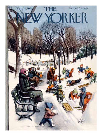 The New Yorker Cover - February 26, 1955 by Arthur Getz Pricing Limited Edition Print image