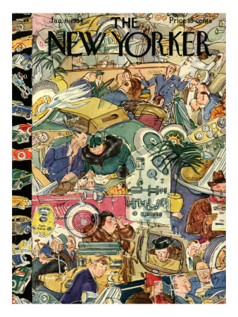 The New Yorker Cover - January 6, 1934 by Perry Barlow Pricing Limited Edition Print image