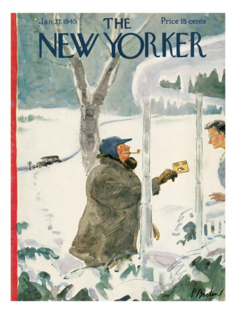 The New Yorker Cover - January 27, 1945 by Perry Barlow Pricing Limited Edition Print image