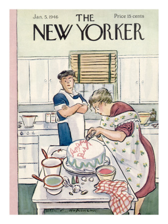 The New Yorker Cover - January 5, 1946 by Helen E. Hokinson Pricing Limited Edition Print image