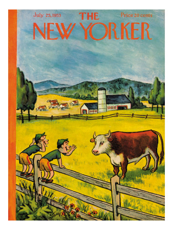 The New Yorker Cover - July 25, 1953 by William Steig Pricing Limited Edition Print image