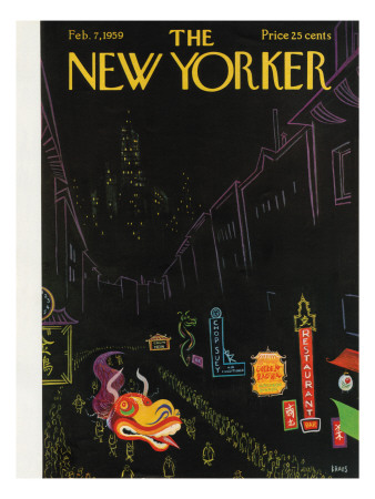 The New Yorker Cover - February 7, 1959 by Robert Kraus Pricing Limited Edition Print image