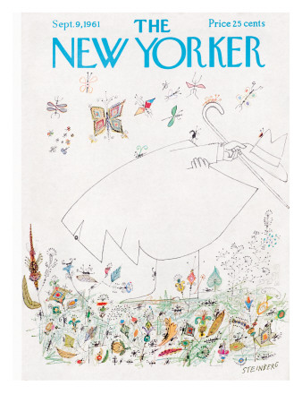 The New Yorker Cover - September 9, 1961 by Saul Steinberg Pricing Limited Edition Print image