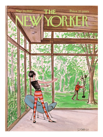The New Yorker Cover - May 20, 1967 by Charles Saxon Pricing Limited Edition Print image