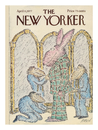 The New Yorker Cover - April 11, 1977 by Edward Koren Pricing Limited Edition Print image