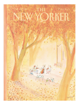 The New Yorker Cover - October 20, 1980 by Jean-Jacques Sempé Pricing Limited Edition Print image