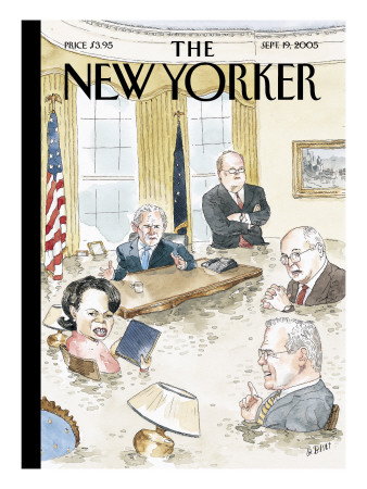 The New Yorker Cover - September 19, 2005 by Barry Blitt Pricing Limited Edition Print image