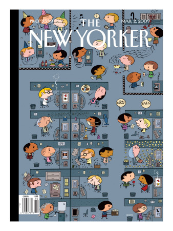 The New Yorker Cover - March 2, 2009 by Ivan Brunetti Pricing Limited Edition Print image