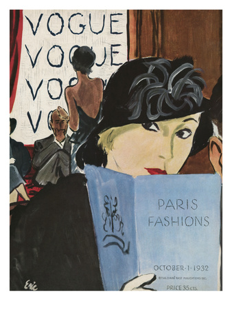 Vogue Cover - October 1932 by Carl Eric Erickson Pricing Limited Edition Print image