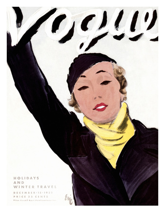 Vogue Cover - December 1932 by Carl Eric Erickson Pricing Limited Edition Print image