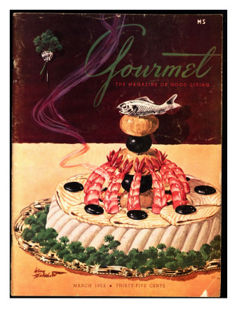 Gourmet Cover - March 1952 by Henry Stahlhut Pricing Limited Edition Print image