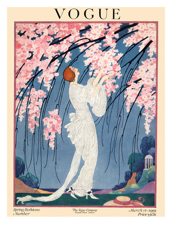 Vogue Cover - March 1919 by Helen Dryden Pricing Limited Edition Print image