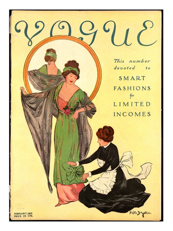 Vogue Cover - February 1911 by Helen Dryden Pricing Limited Edition Print image