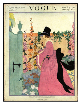 Vogue Cover - March 1918 by Helen Dryden Pricing Limited Edition Print image