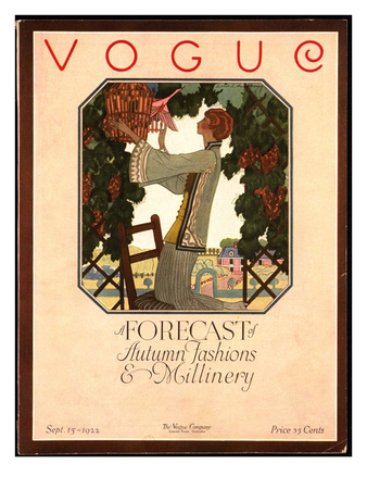 Vogue Cover - September 1922 by Leslie Saalburg Pricing Limited Edition Print image