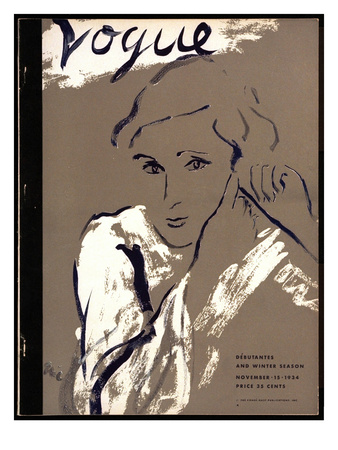 Vogue Cover - November 1934 by Carl Eric Erickson Pricing Limited Edition Print image