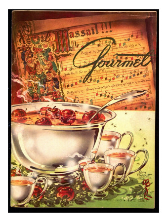 Gourmet Cover - December 1953 by Henry Stahlhut Pricing Limited Edition Print image