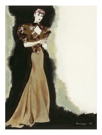 Vogue - March 1935 by Pierre Mourgue Pricing Limited Edition Print image
