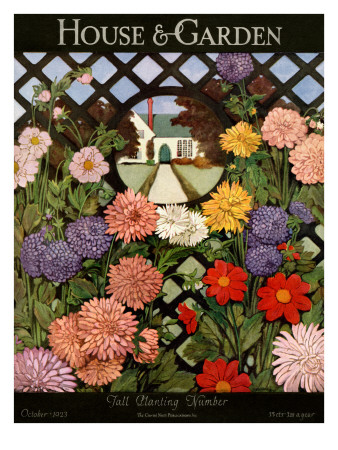 House & Garden Cover - October 1923 by Ethel Franklin Betts Baines Pricing Limited Edition Print image