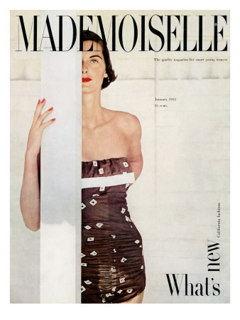 Mademoiselle Cover - January 1951 by John Engstead Pricing Limited Edition Print image