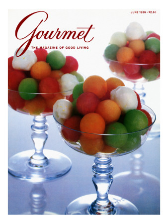 Gourmet Cover - June 1986 by Romulo Yanes Pricing Limited Edition Print image