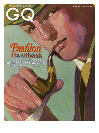 Gq Cover - February 1972 by Alex Gnidziejko Pricing Limited Edition Print image