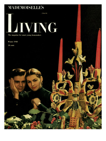 Living For Young Homemakers Cover - December 1948 by Herman Landshoff Pricing Limited Edition Print image