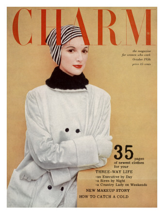 Charm Cover - October 1956 by Carmen Schiavone Pricing Limited Edition Print image