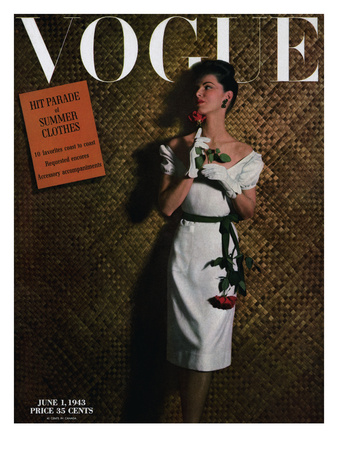 Vogue Cover - June 1943 by John Rawlings Pricing Limited Edition Print image