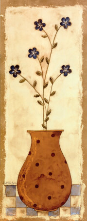 Polka Dot Flower Pot I by Karen Good Pricing Limited Edition Print image