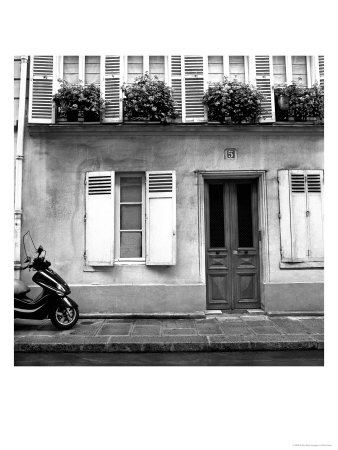 Motor Scooter, Ile St. Louis, Paris, France by Eric Kamp Pricing Limited Edition Print image