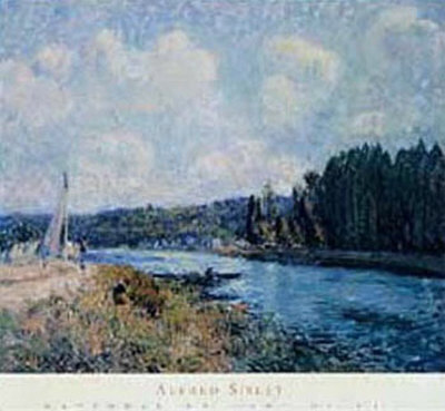Banks Of The Oise by Alfred Sisley Pricing Limited Edition Print image