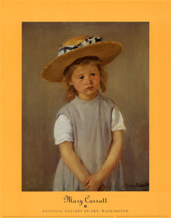 Child With A Straw Hat by Mary Cassatt Pricing Limited Edition Print image